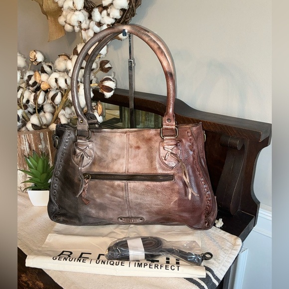 NWT Bed Stu Rockababy Leather Satchel Shoulder Crossbody Bag Starry Night $300 - Picture 2 of 15